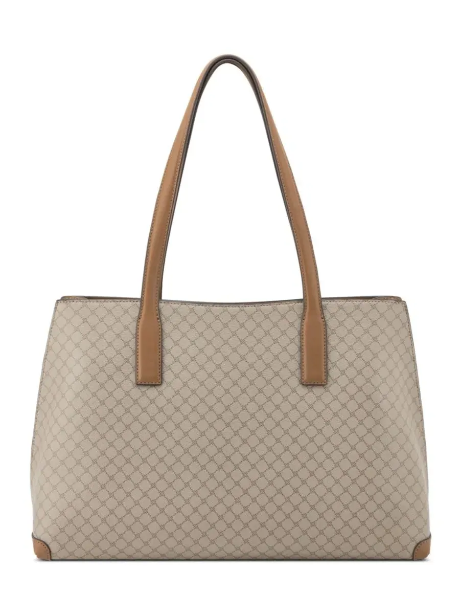 Сумка-шопер Nine West Tayci Laptop Large, с поясом, для ноутбука 13-15 дюймов — изображение 5 из 6, бежевый