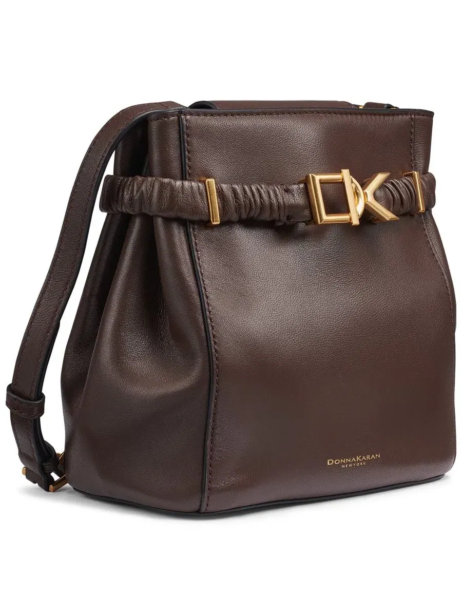 Сумка-кроссбоди с магнитной застежкой Donna Karan New York — изображение 3 из 7, умбра