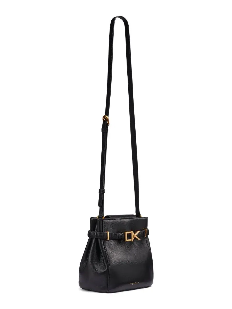 Сумка через плечо с ремнем Donna Karan New York — изображение 6 из 7, черный/золотистый