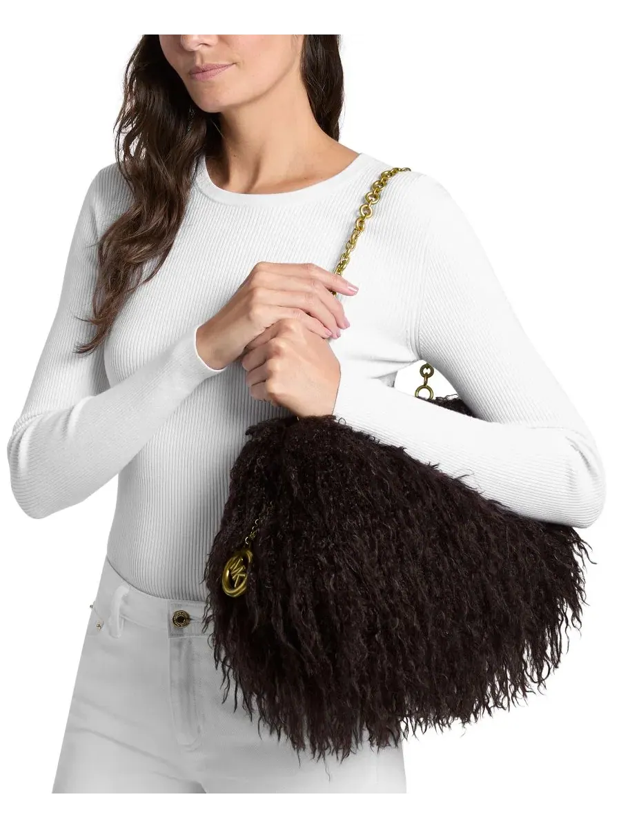 Сумка женская большая клатч корпус Michael Kors Goldie Cloud Frame — изображение 2 из 4, шоколад