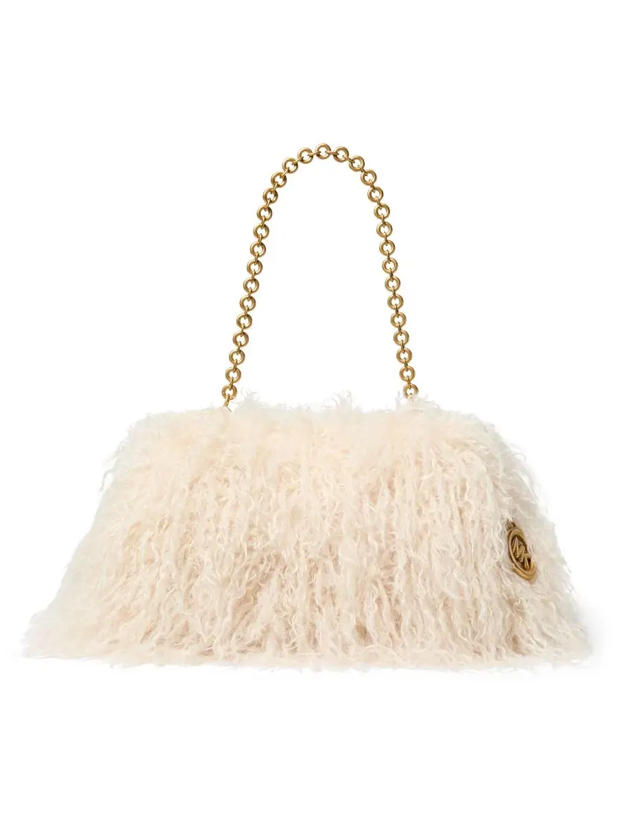 Сумка женская большая клатч корпус Michael Kors MICHAEL Goldie Cloud Frame Clutch Handbag — изображение 1 из 4, прозрачный