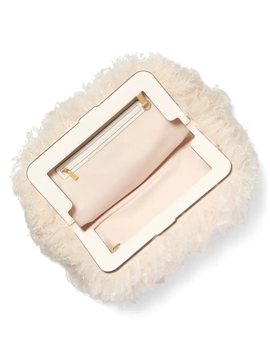 Сумка женская большая клатч корпус Michael Kors MICHAEL Goldie Cloud Frame Clutch Handbag — изображение 4 из 4, прозрачный