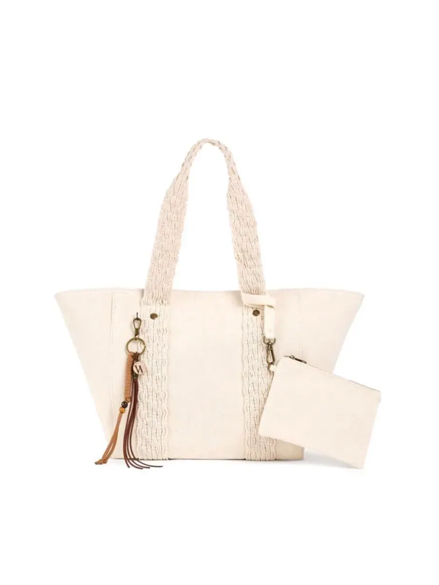 Женская сумка-шопер средняя Byron Medium Beach Tote WILT, Natural Bone — изображение 1 из 8