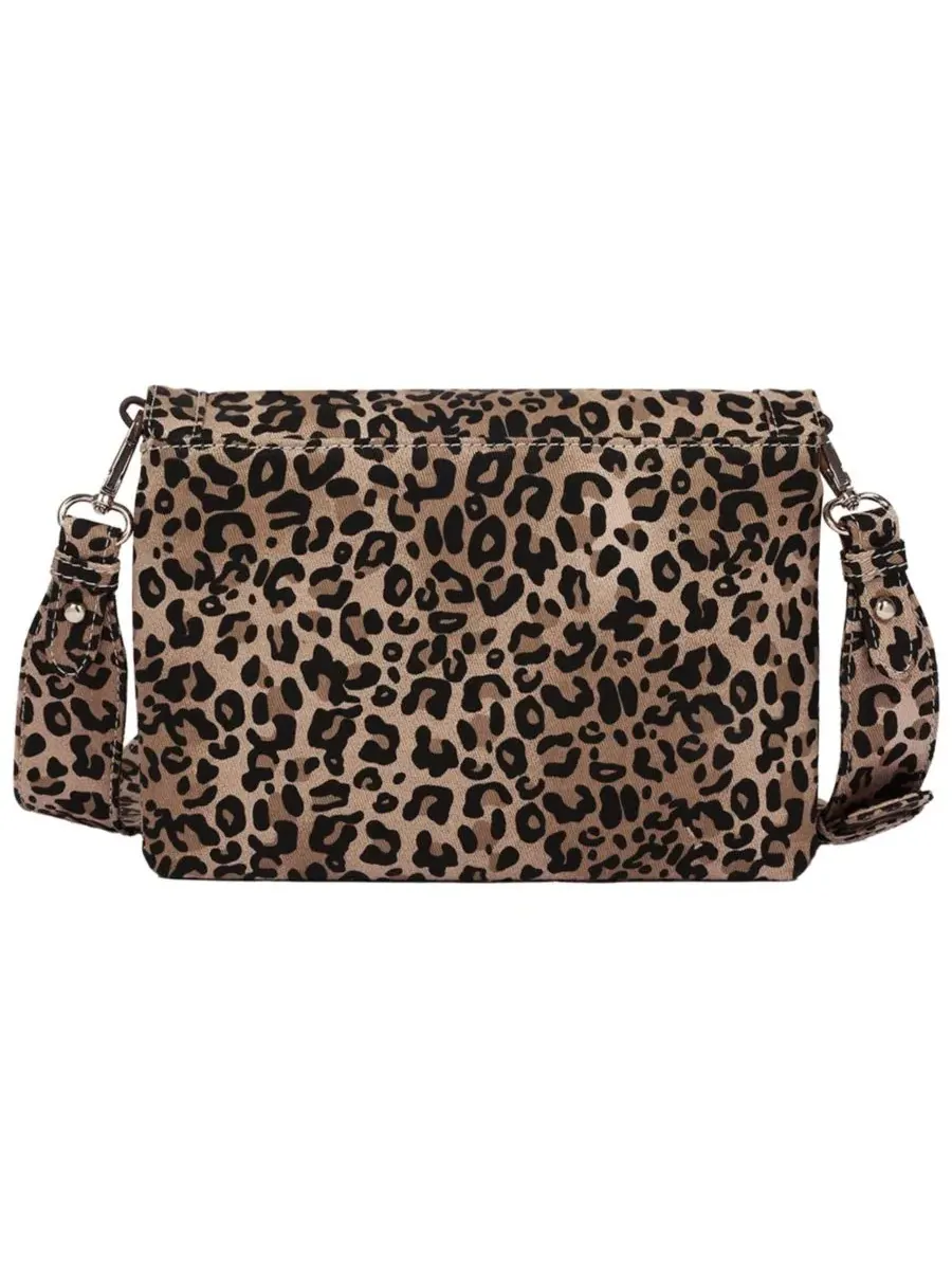 Сумка-мессенджер с леопардовым принтом Bling Logo Leopard True Religion — изображение 4 из 9, черный