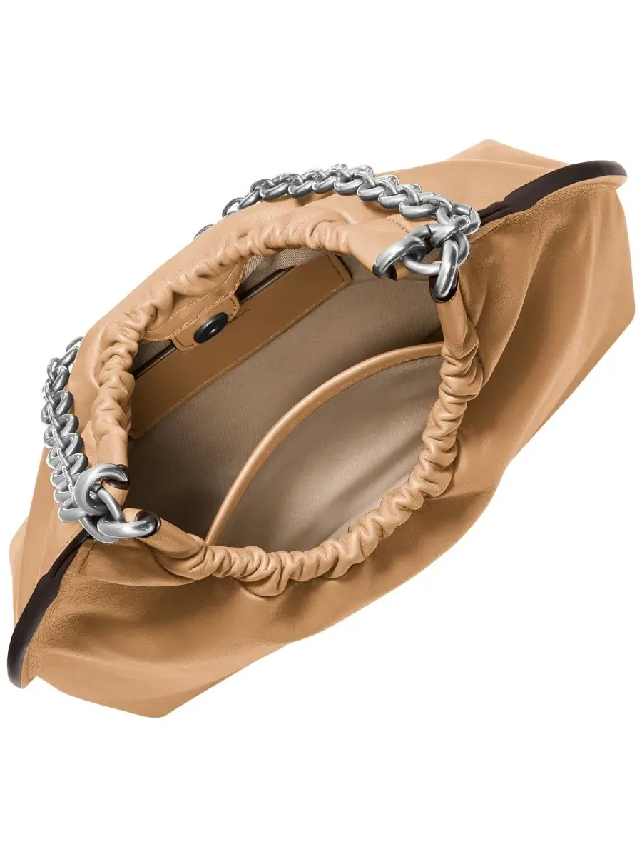 Сумка женская клатч Michael Kors MICHAEL Indie Cinch — изображение 2 из 3, арахисовый