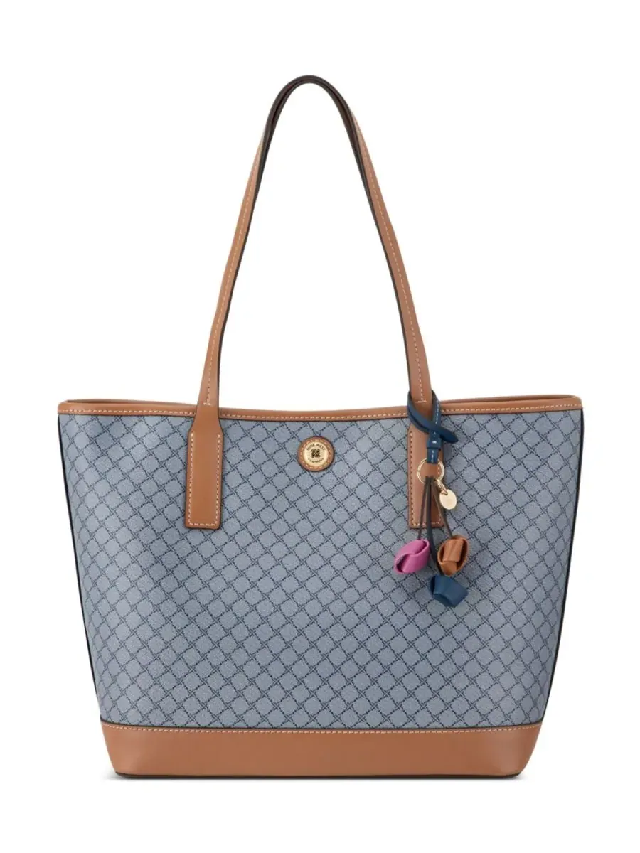 Женская сумка-тоут Talley 2 в 1 Nine West, Chambray Logo Brandy
