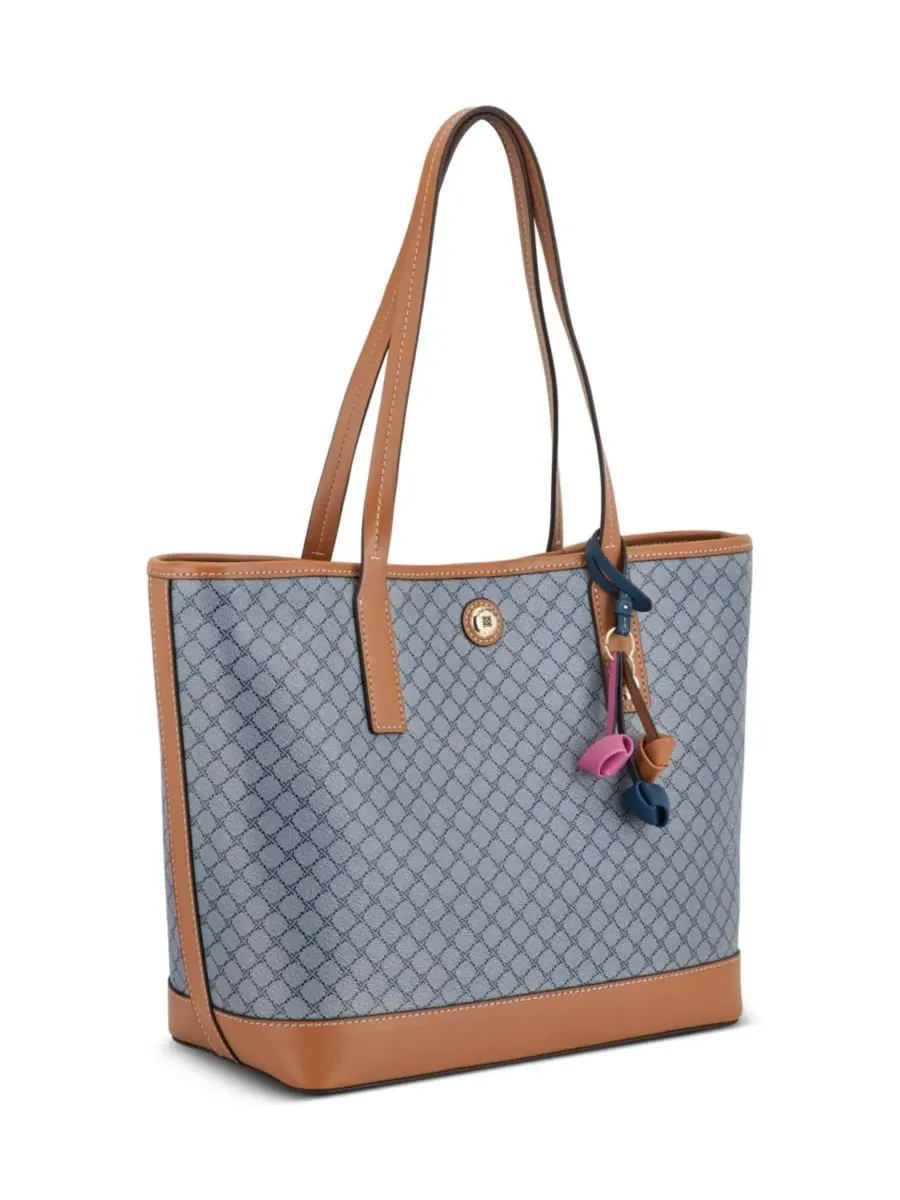 Женская сумка-тоут Talley 2 в 1 Nine West, Chambray Logo Brandy — изображение 4 из 8