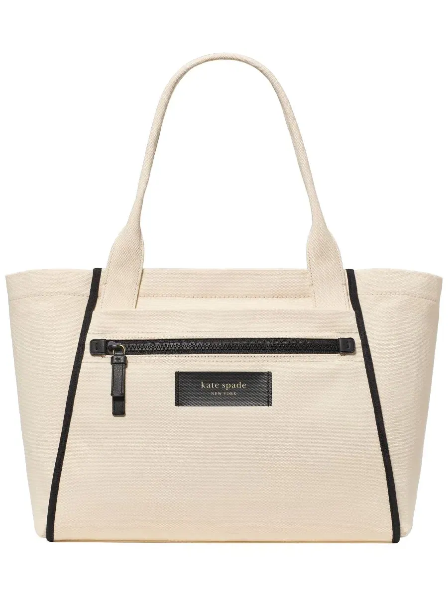 Большая холщовая сумка-тоут Dash Kate Spade New York — изображение 1 из 4, прозрачный