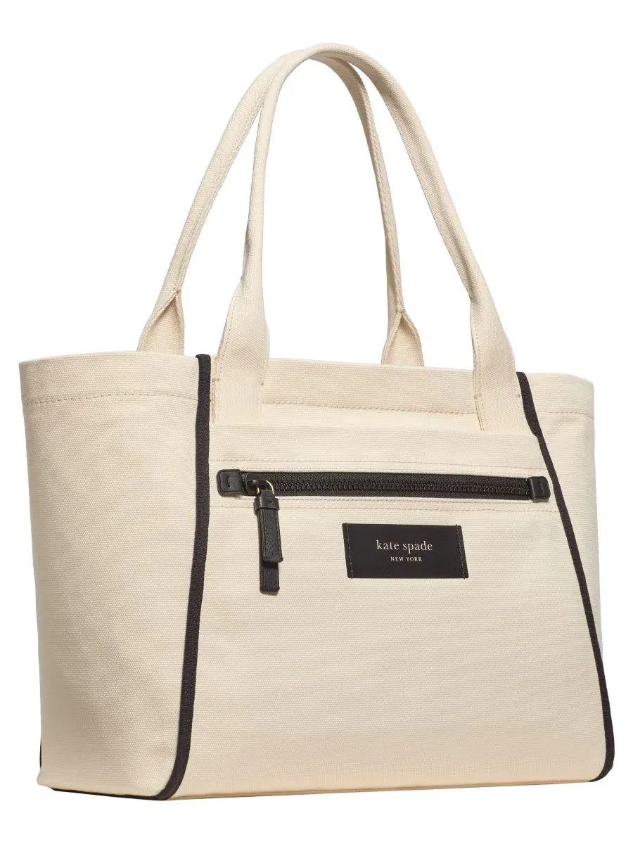 Большая холщовая сумка-тоут Dash Kate Spade New York — изображение 3 из 4, прозрачный