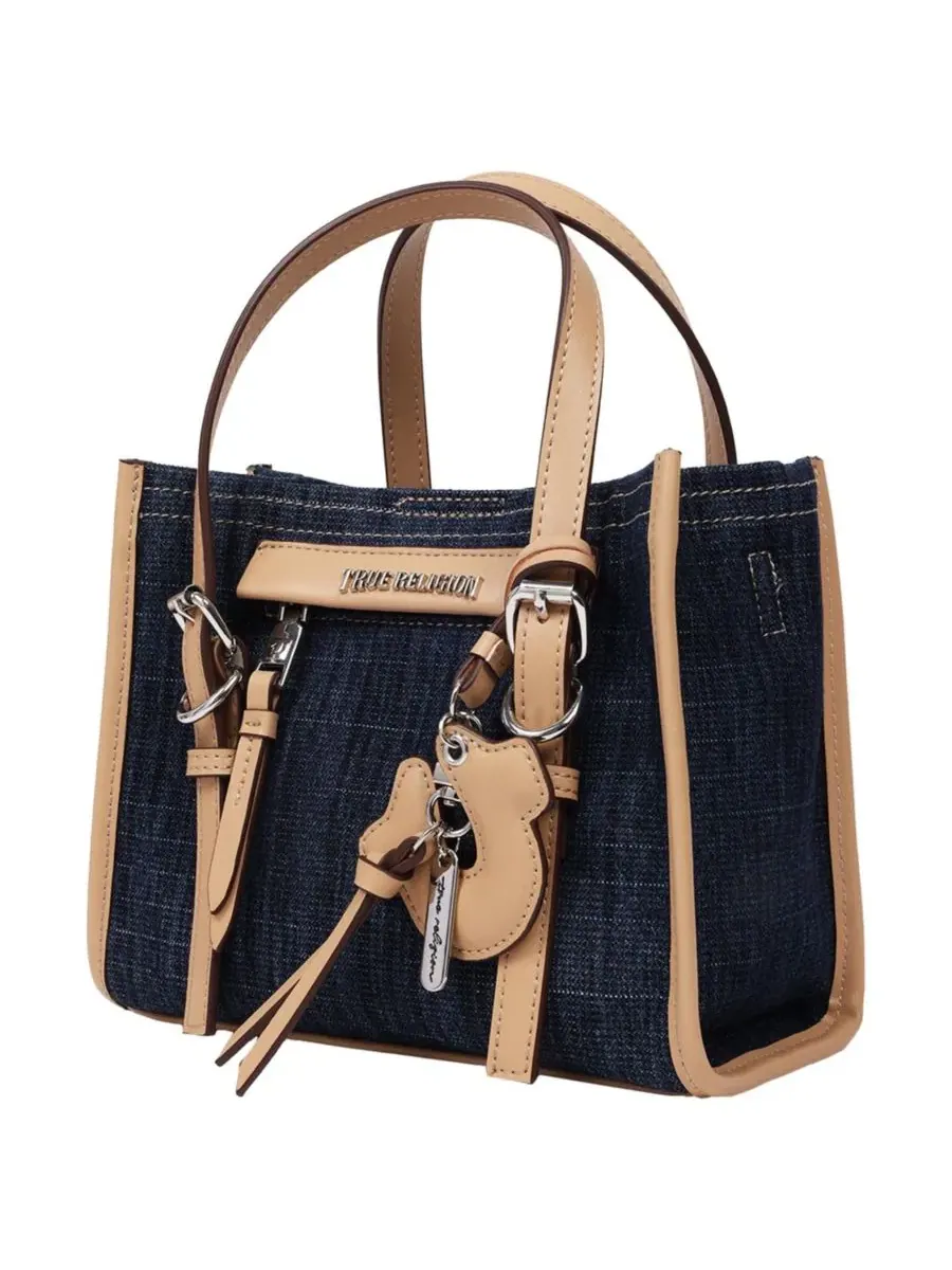 Мини-сумка-подвеска True Religion — изображение 3 из 6, темный джинсовый синий