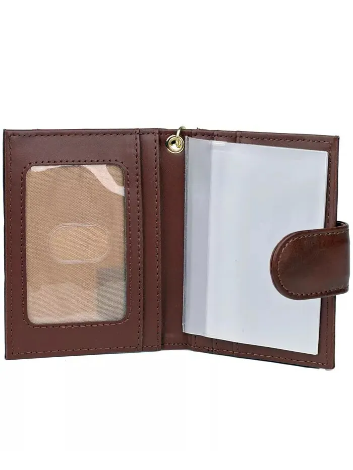Женский кошелек Heiress Pik-Me-Up Tab Card Case Julia Buxton — изображение 2 из 3, махагони