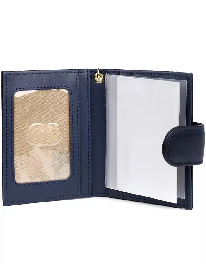 Женский кошелек Heiress Pik-Me-Up Tab Card Case Julia Buxton — изображение 2 из 3, темно-синий