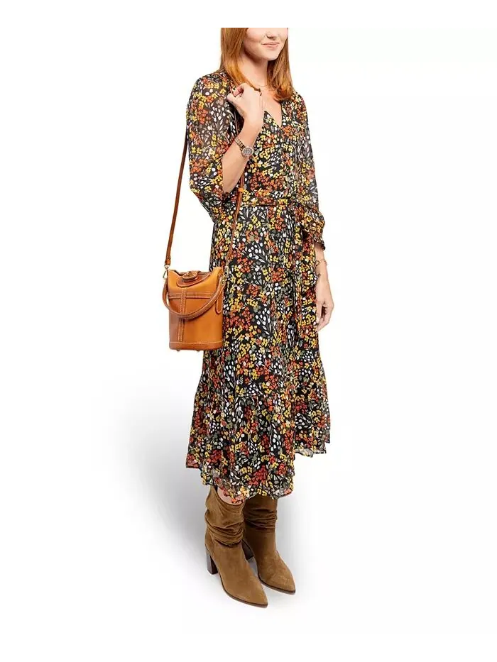 Сумка-ведро через плечо Begonia Vintage OLD TREND — изображение 8 из 14, коричневый