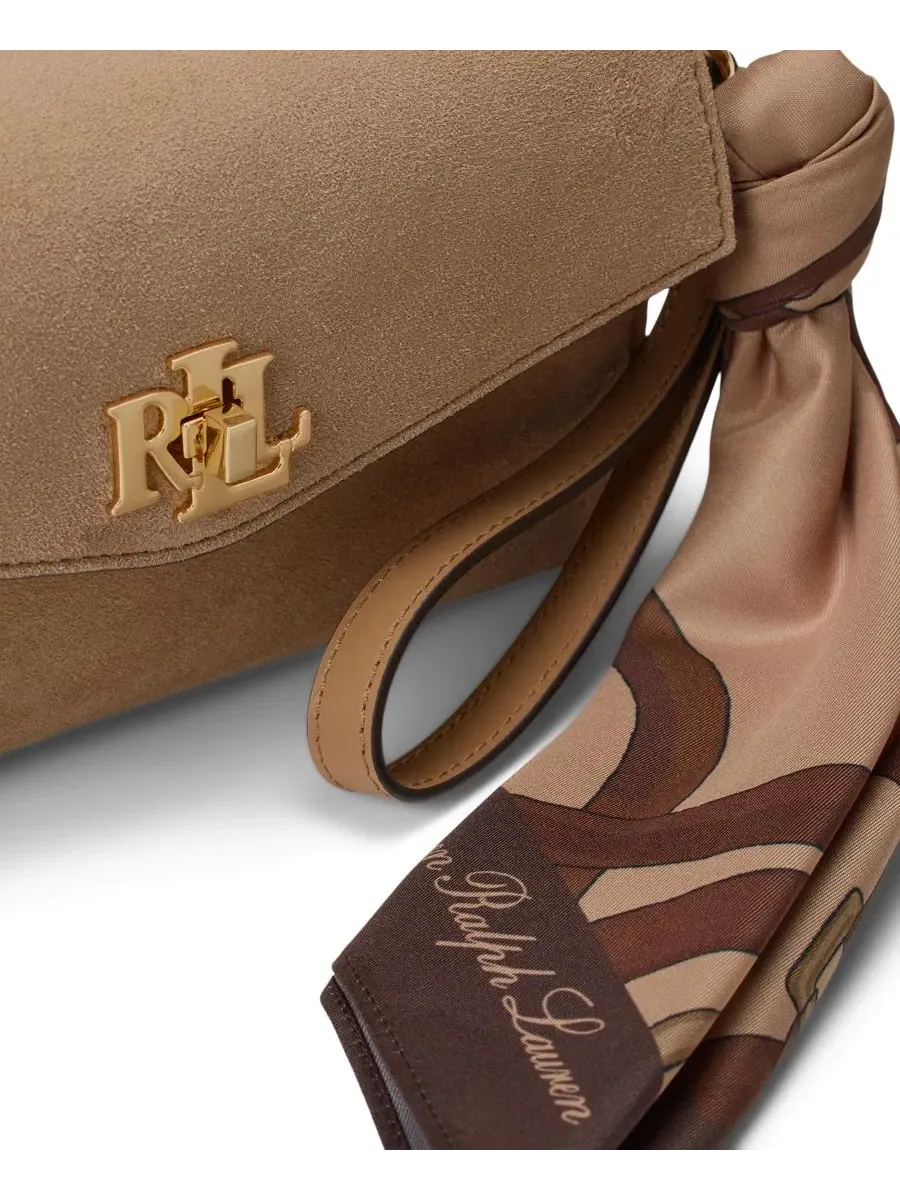 Сумка через плечо с шарфом и кожаными ремнями Lauren Ralph Lauren — изображение 5 из 5, мульти