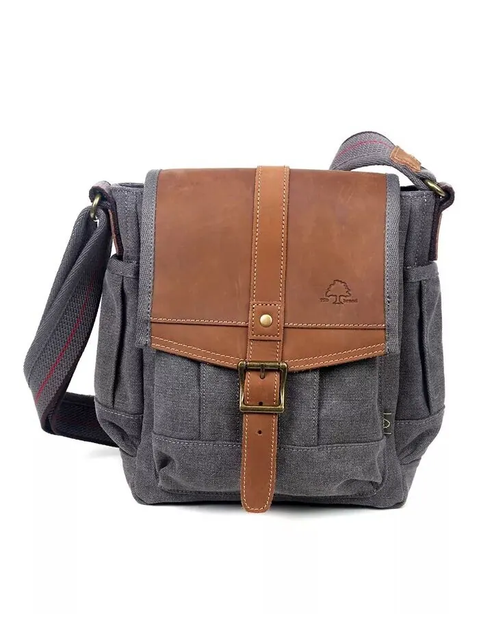 Сумка через плечо Turtle Ridge Canvas TSD BRAND — изображение 1 из 23, серый