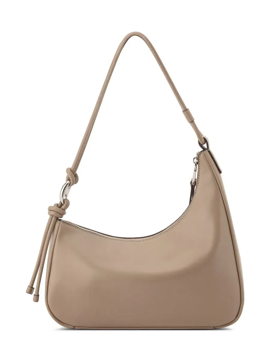 Сумка через плечо с асимметричным ремнем и декором Alauna Small Shoulder Handbag Nine West — изображение 2 из 4, бежевый