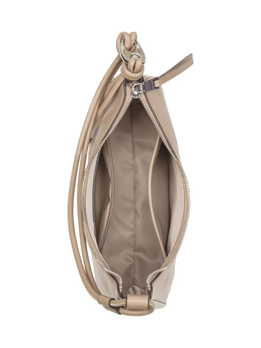Сумка через плечо с асимметричным ремнем и декором Alauna Small Shoulder Handbag Nine West — изображение 4 из 4, бежевый