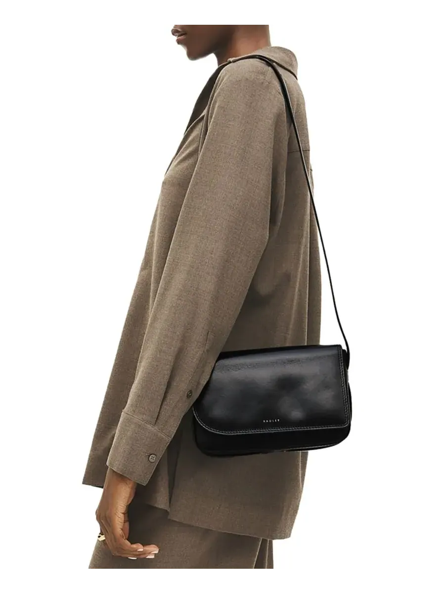 Сумка через плечо Pocket Street Flapover Small Crossbody Bag Radley London — изображение 3 из 6, черный