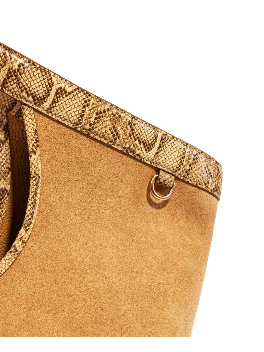 Сумка-шопер Lucy с фурнитурой-пряжкой Sam Edelman — изображение 5 из 7, светлый бежевый