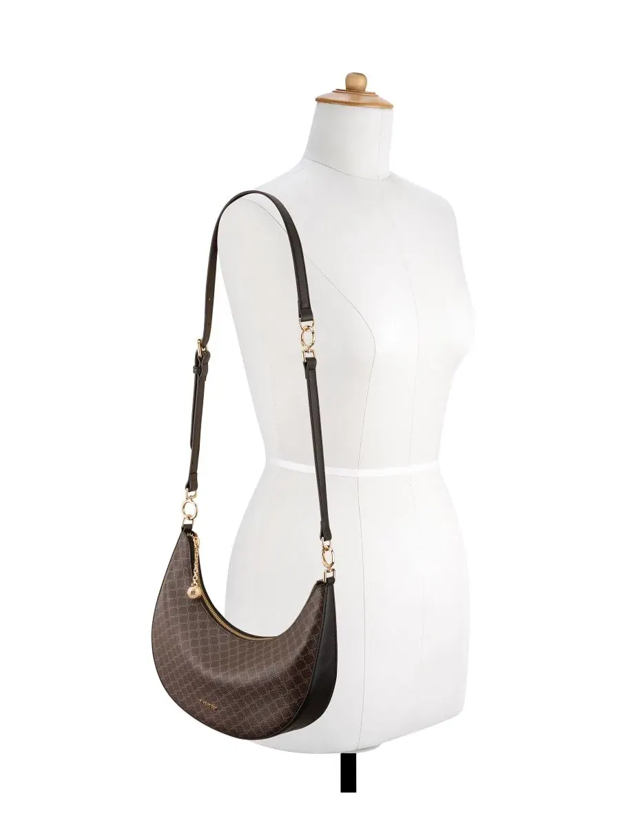 Сумка-шопер Brantlee Convertible Small Crossbody Nine West — изображение 2 из 7, коричневый/черный