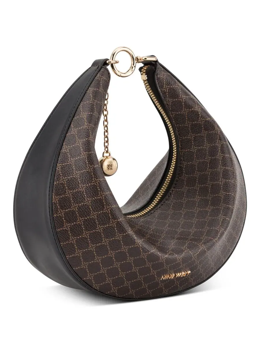 Сумка-шопер Brantlee Convertible Small Crossbody Nine West — изображение 5 из 7, коричневый/черный