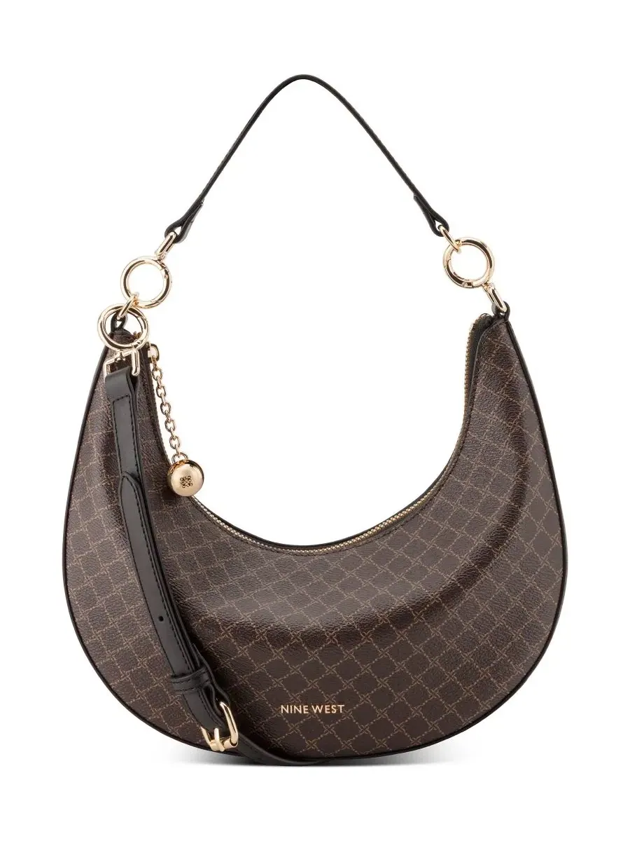 Сумка-шопер Brantlee Convertible Small Crossbody Nine West — изображение 6 из 7, коричневый/черный