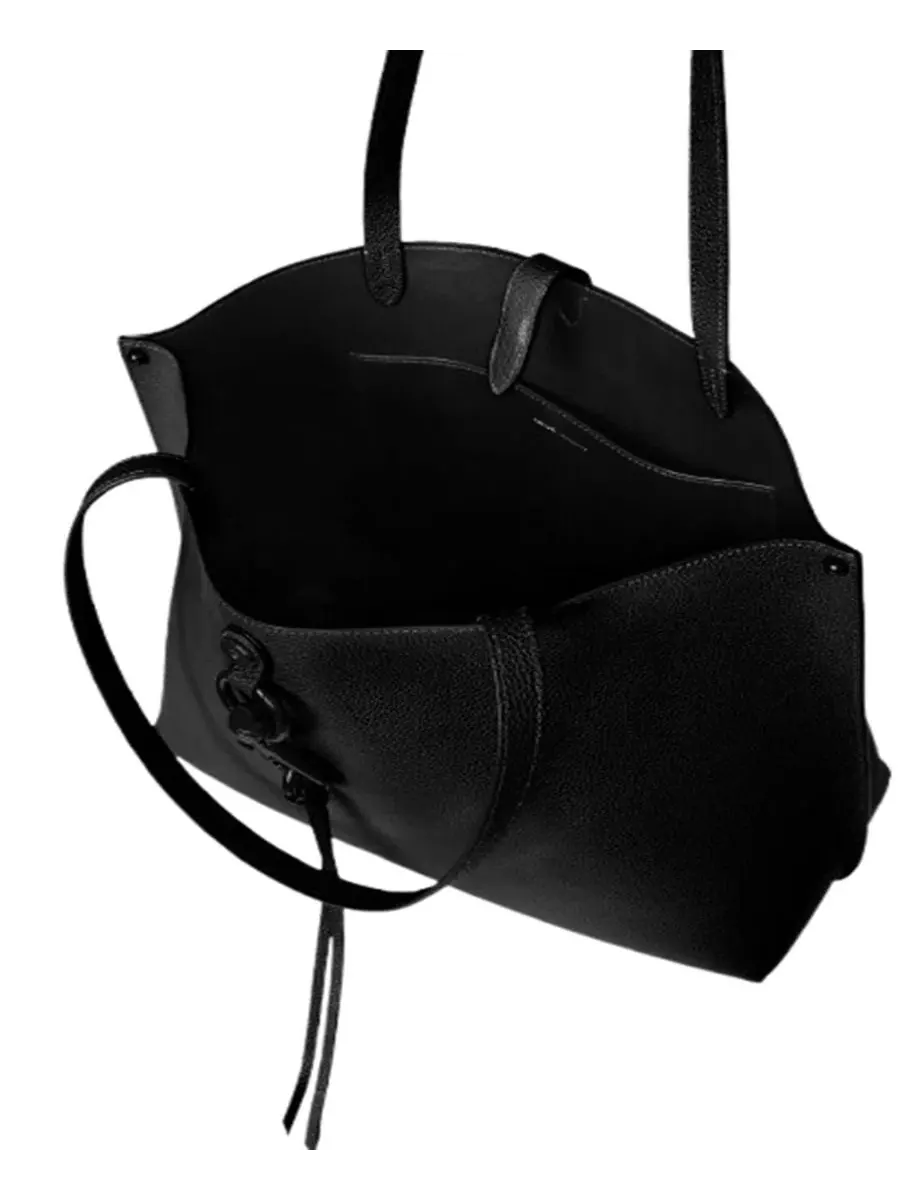 Сумка-тоут Megan Extra-Large из кожи Rebecca Minkoff — изображение 3 из 3, черный