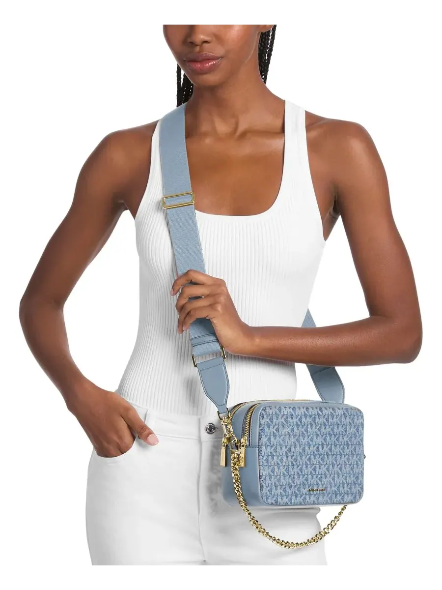 Сумка 100% хлопок Michael Kors Bryant Chain Camera — изображение 3 из 3, черный