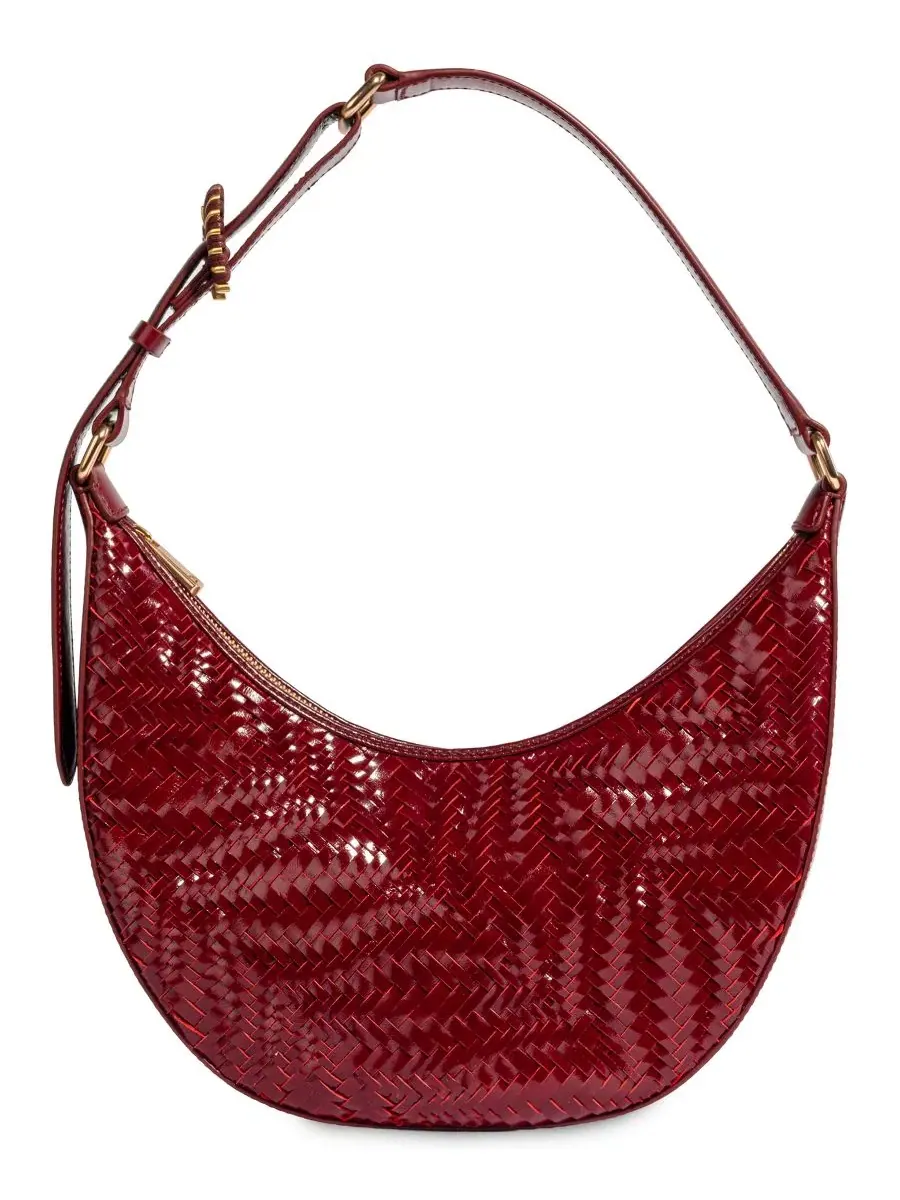 Сумочка через плечо Charli Woven Crescent Small Shoulder Sam Edelman — изображение 1 из 6, красный