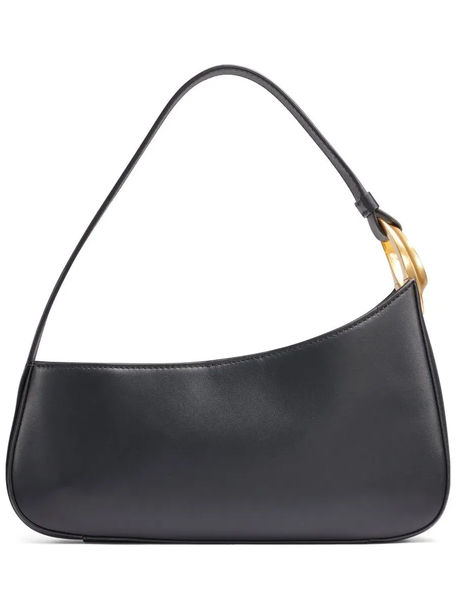 Небольшая сумка через плечо с магнитной застежкой Jersey Small Shoulder Handbag Donna Karan New York — изображение 2 из 6