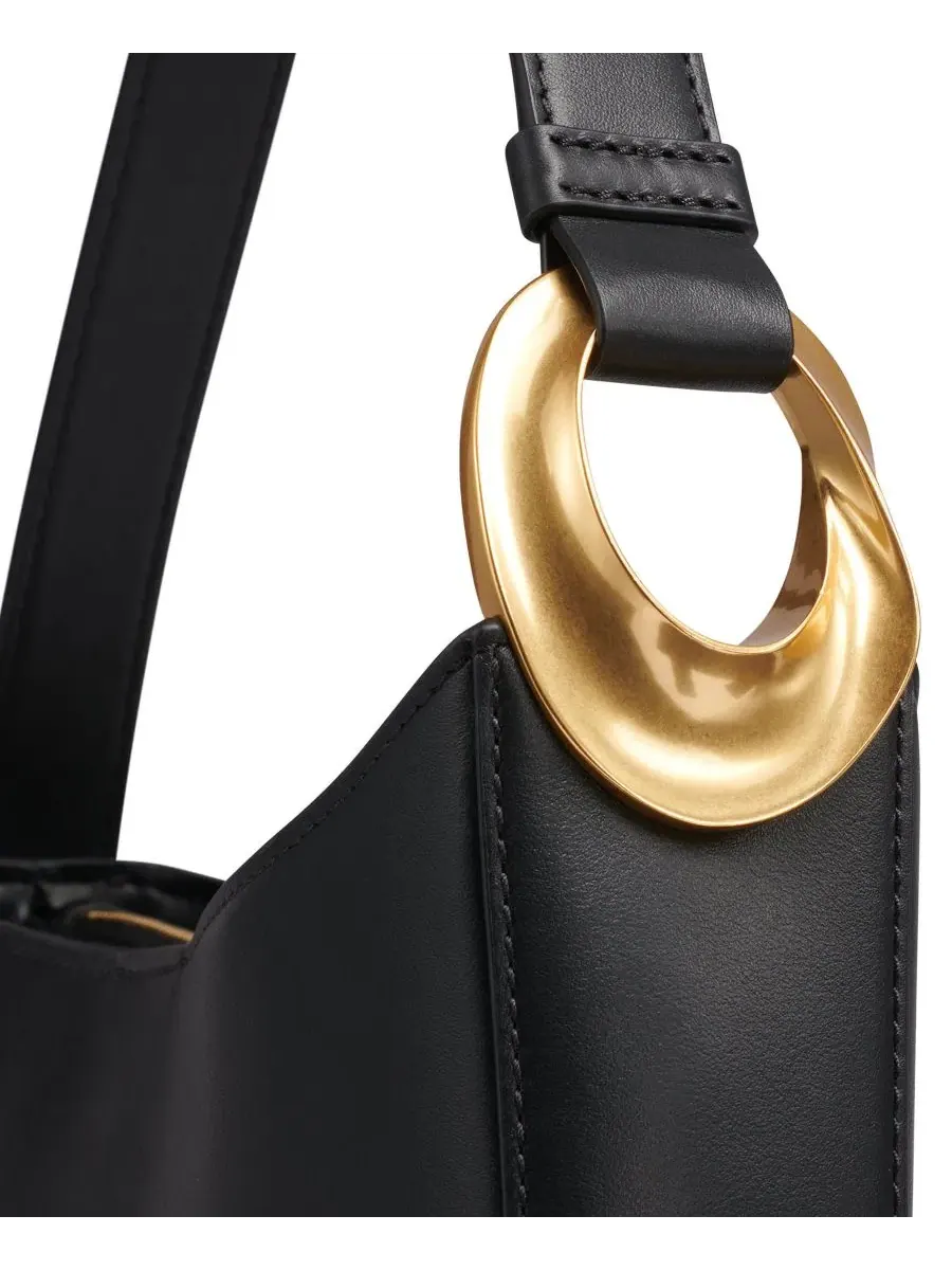Небольшая сумка через плечо с магнитной застежкой Jersey Small Shoulder Handbag Donna Karan New York — изображение 5 из 6
