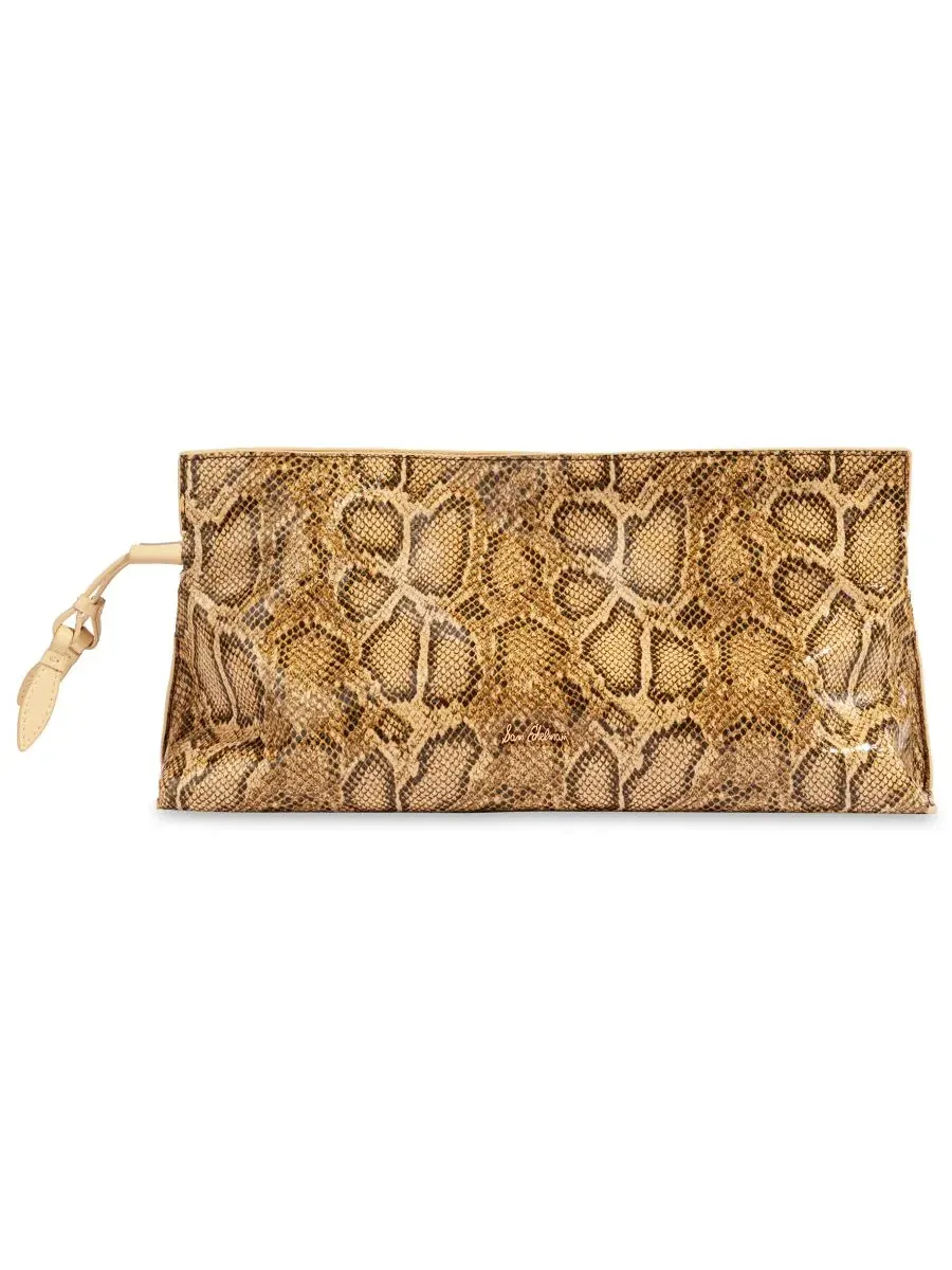 Клатч-сумка Poppy Oversized Medium Leather Clutch Handbag Sam Edelman — изображение 3 из 7, светлый бежевый