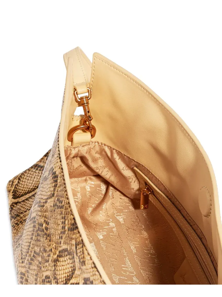 Клатч-сумка Poppy Oversized Medium Leather Clutch Handbag Sam Edelman — изображение 6 из 7, светлый бежевый