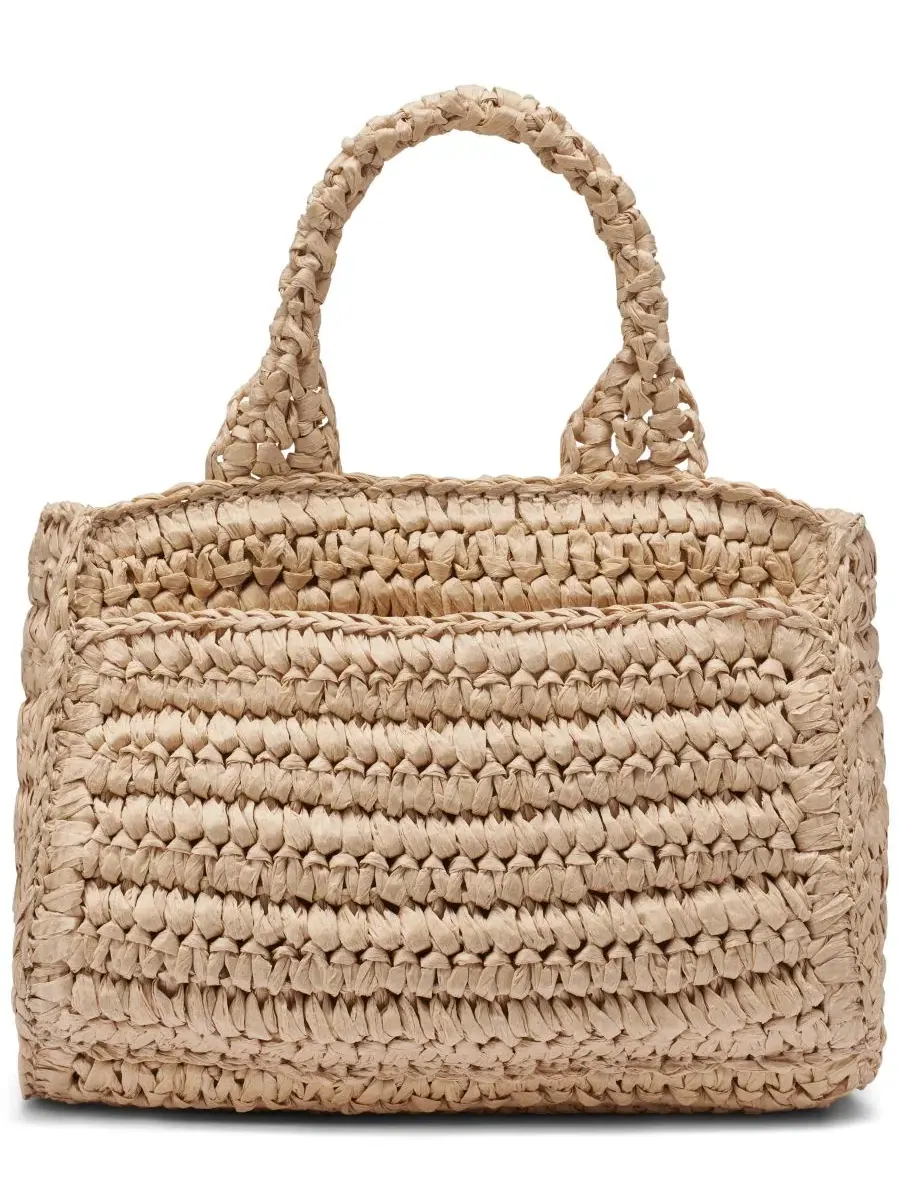 Мини-сумка через плечо Hadlee Mini Woven Crossbody Bag DKNY, Natural Saddle — изображение 2 из 6