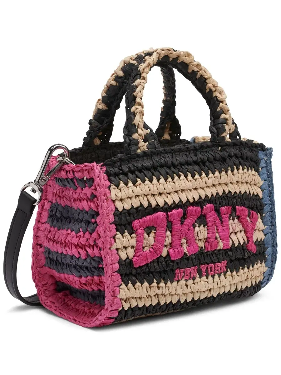 Сумка-кроссбоди мини Hadlee Mini Woven DKNY — изображение 3 из 4, розовый