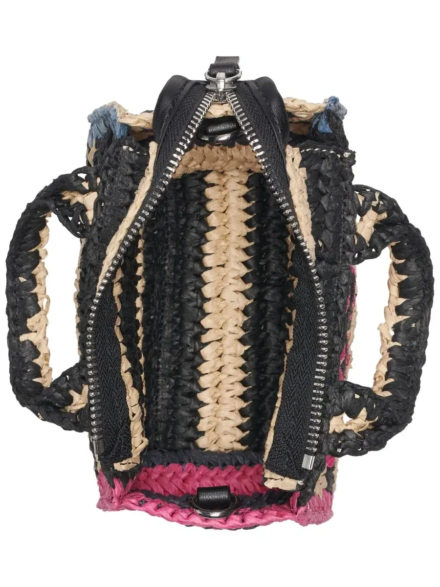 Сумка-кроссбоди мини Hadlee Mini Woven DKNY — изображение 4 из 4, розовый