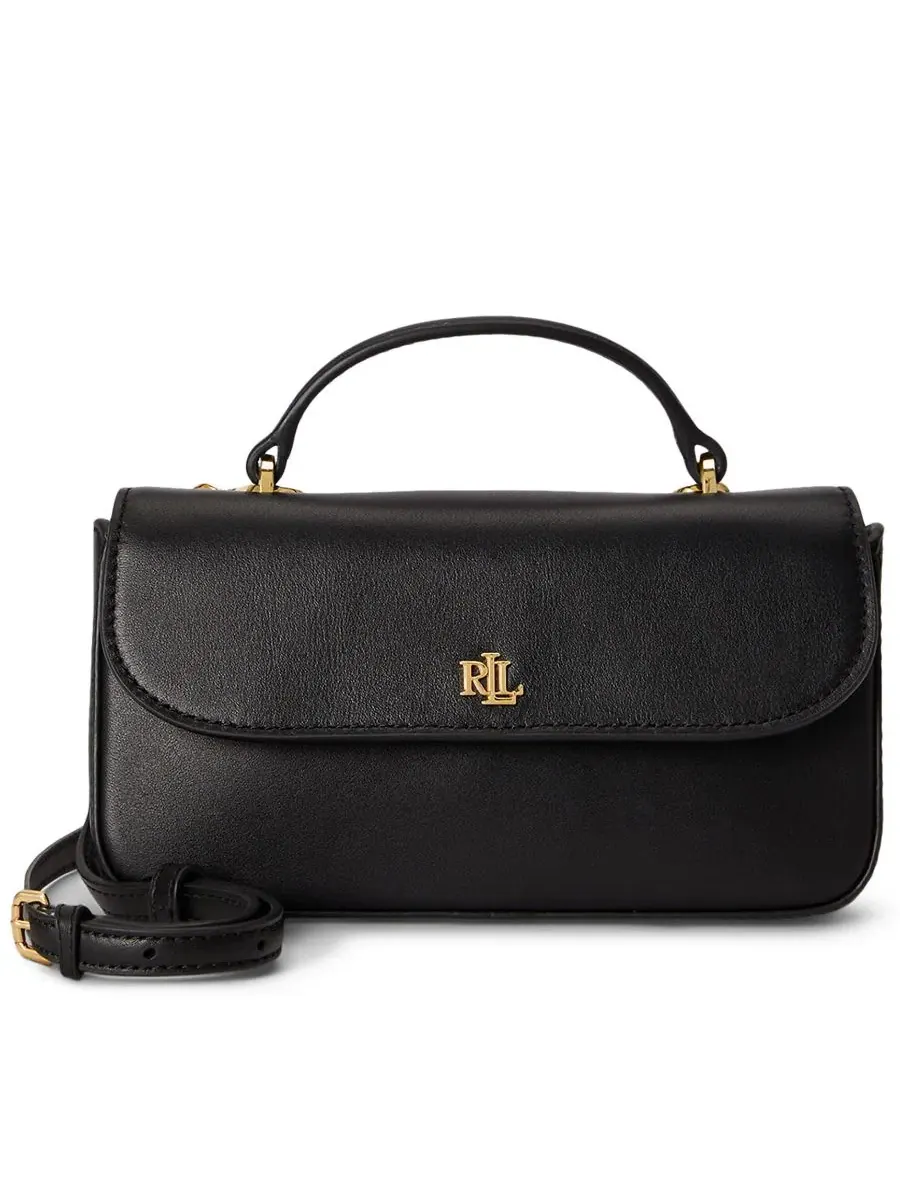 Сумка через плечо из гладкой кожи Marcy Small Smooth Leather Crossbody Handbag Lauren Ralph Lauren — изображение 1 из 7