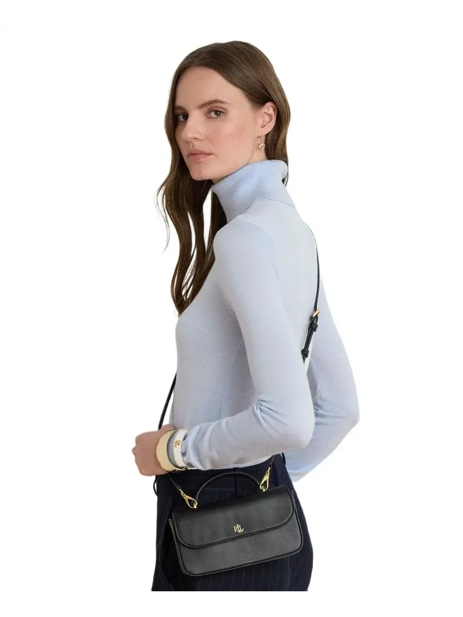 Сумка через плечо из гладкой кожи Marcy Small Smooth Leather Crossbody Handbag Lauren Ralph Lauren — изображение 3 из 7