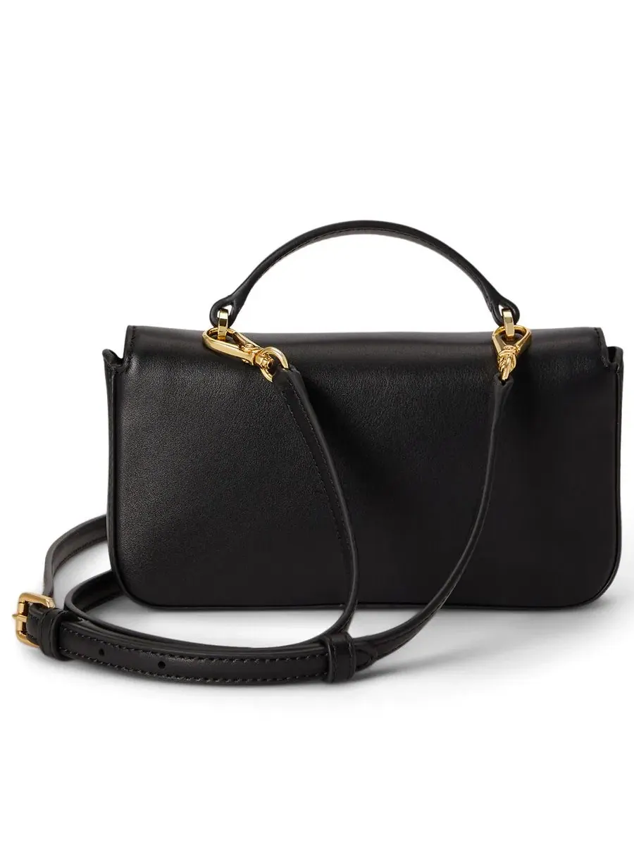 Сумка через плечо из гладкой кожи Marcy Small Smooth Leather Crossbody Handbag Lauren Ralph Lauren — изображение 4 из 7