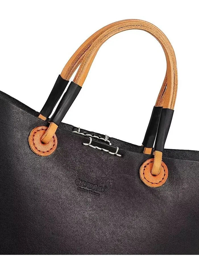 Женская сумка-тоут Outwest Mini из натуральной кожи OLD TREND — изображение 11 из 13, черный