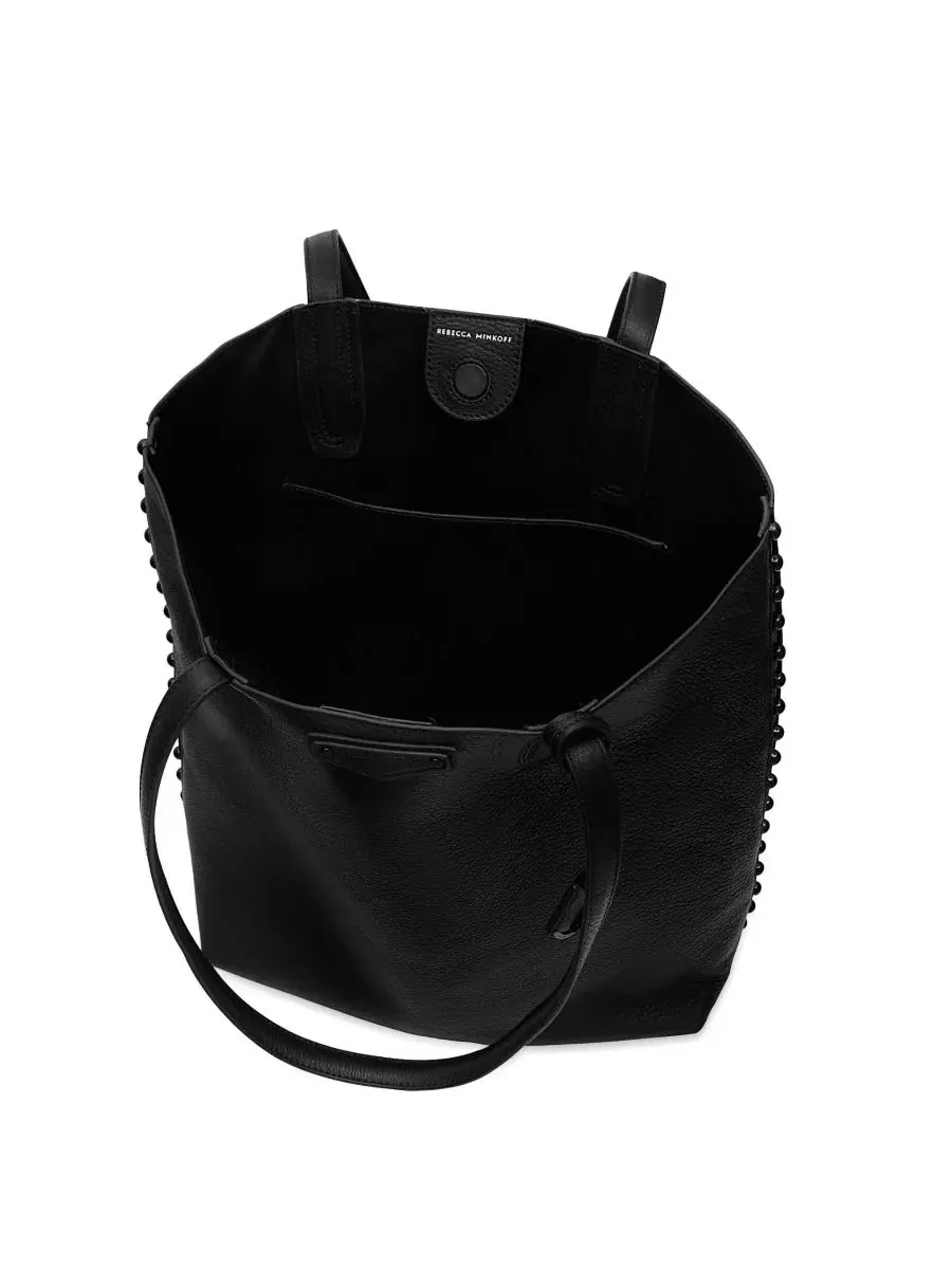 Сумка-шопер с магнитной застежкой, модель Riley North South Rebecca Minkoff — изображение 3 из 3, черный