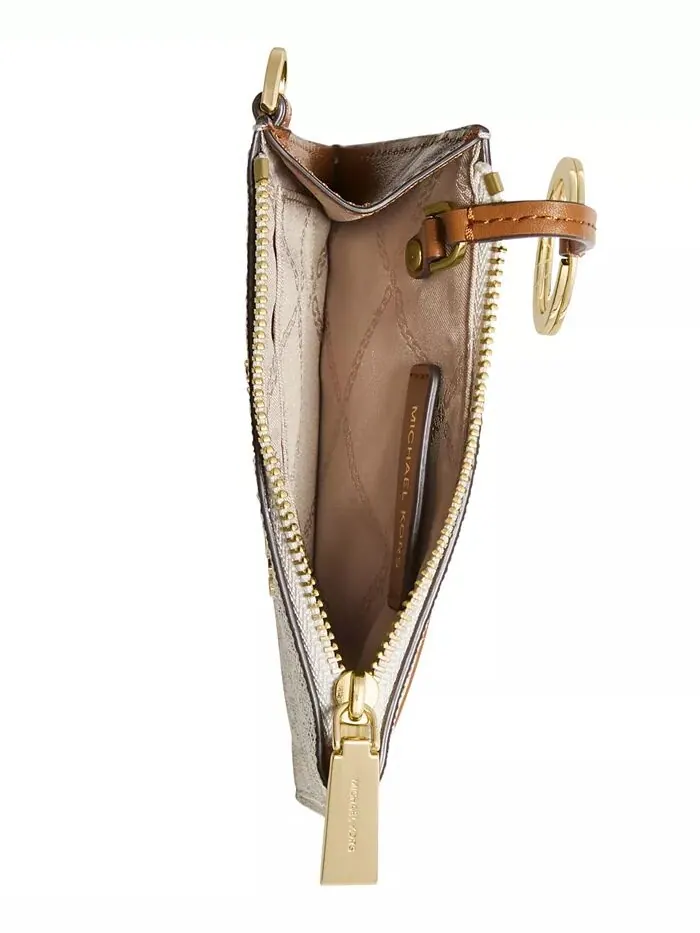 Маленький кошелек для монет с логотипом Jet Set Michael Kors — изображение 2 из 3, золотистый