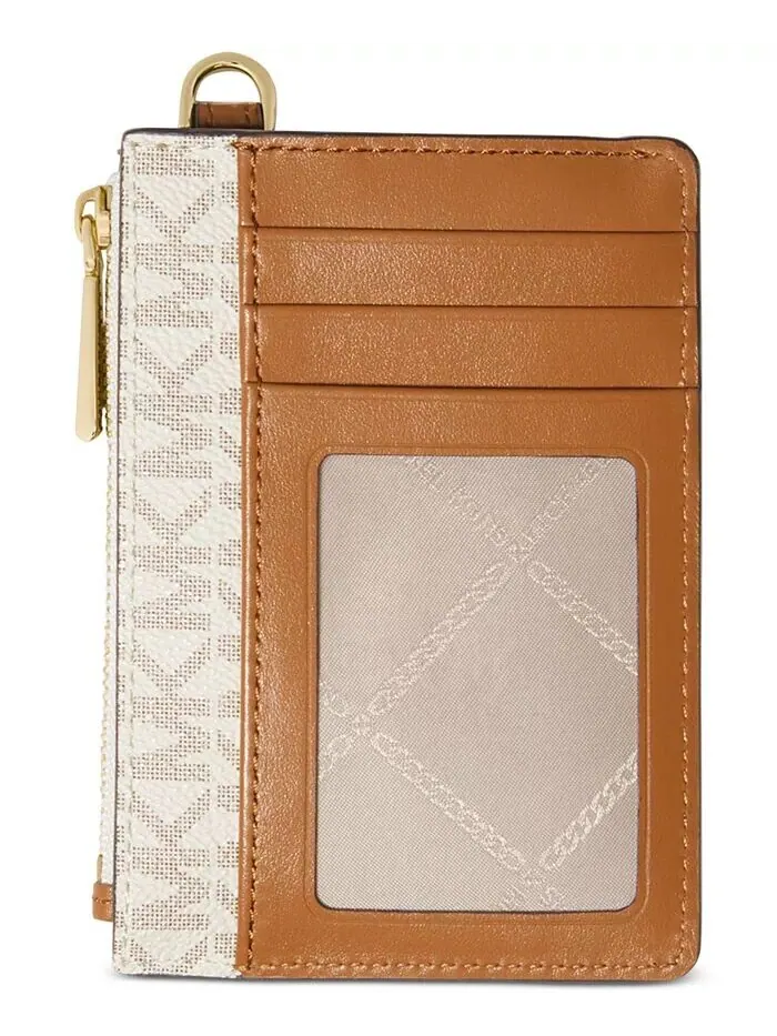 Маленький кошелек для монет с логотипом Jet Set Michael Kors — изображение 3 из 3, золотистый