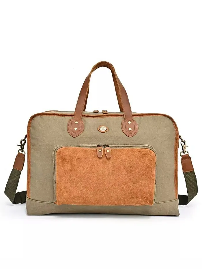 Сумка для выходного дня Valley Oak Canvas TSD BRAND — изображение 1 из 13, оливковый