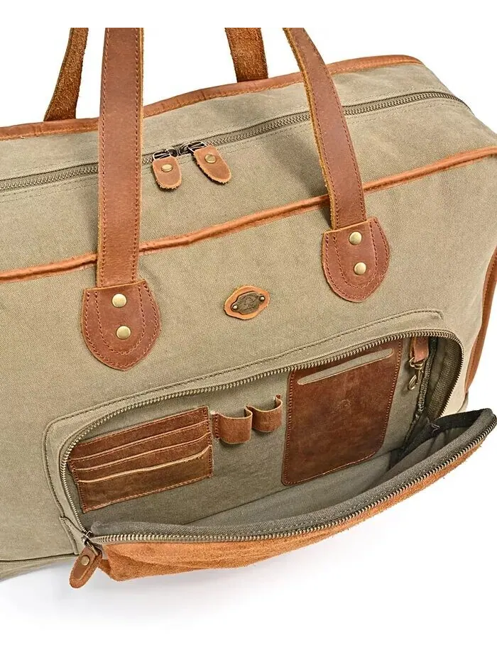 Сумка для выходного дня Valley Oak Canvas TSD BRAND — изображение 4 из 13, оливковый