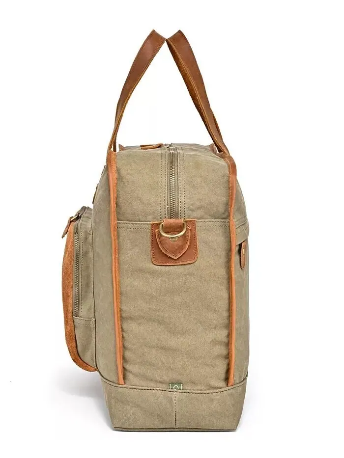 Сумка для выходного дня Valley Oak Canvas TSD BRAND — изображение 7 из 13, оливковый