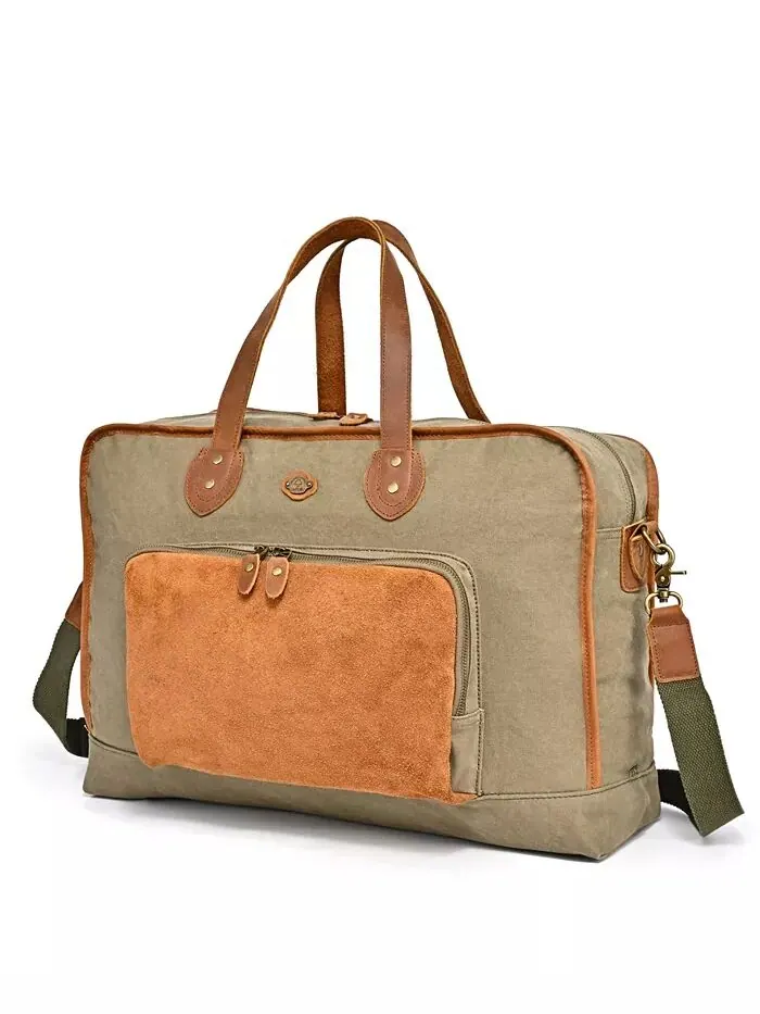 Сумка для выходного дня Valley Oak Canvas TSD BRAND — изображение 8 из 13, оливковый