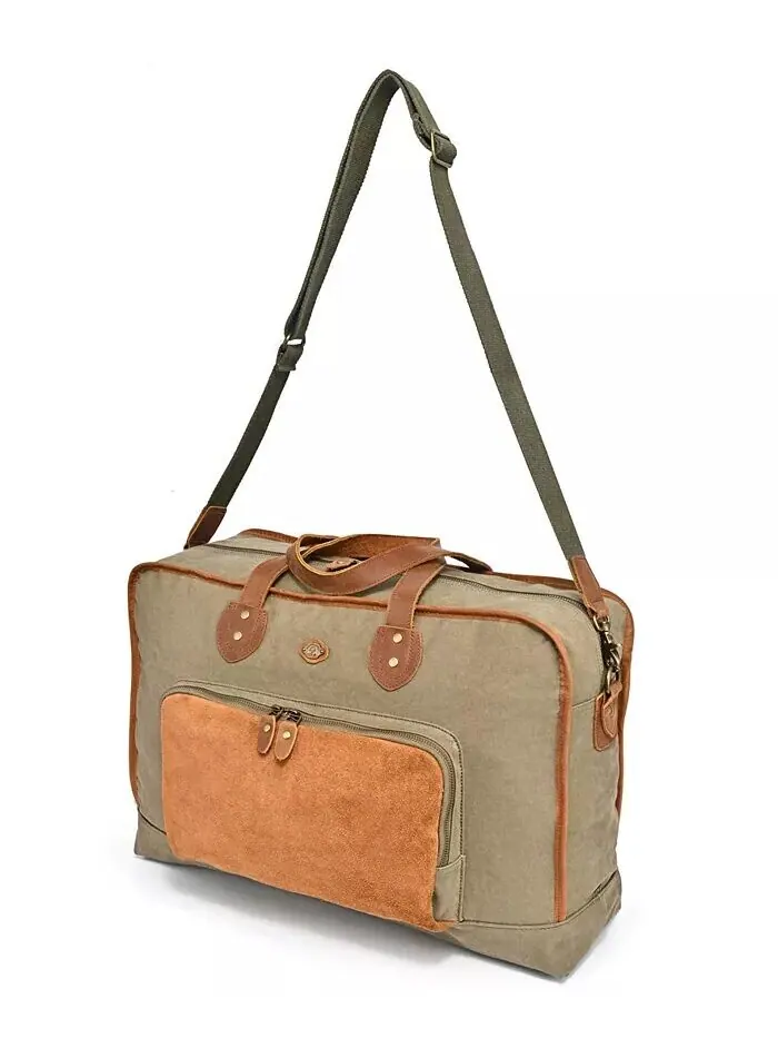 Сумка для выходного дня Valley Oak Canvas TSD BRAND — изображение 10 из 13, оливковый