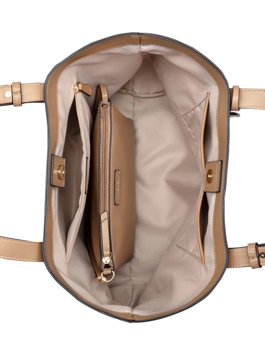 Сумка-тоут Laramie 2 в 1 X-Large Nine West — изображение 4 из 7, бежевый