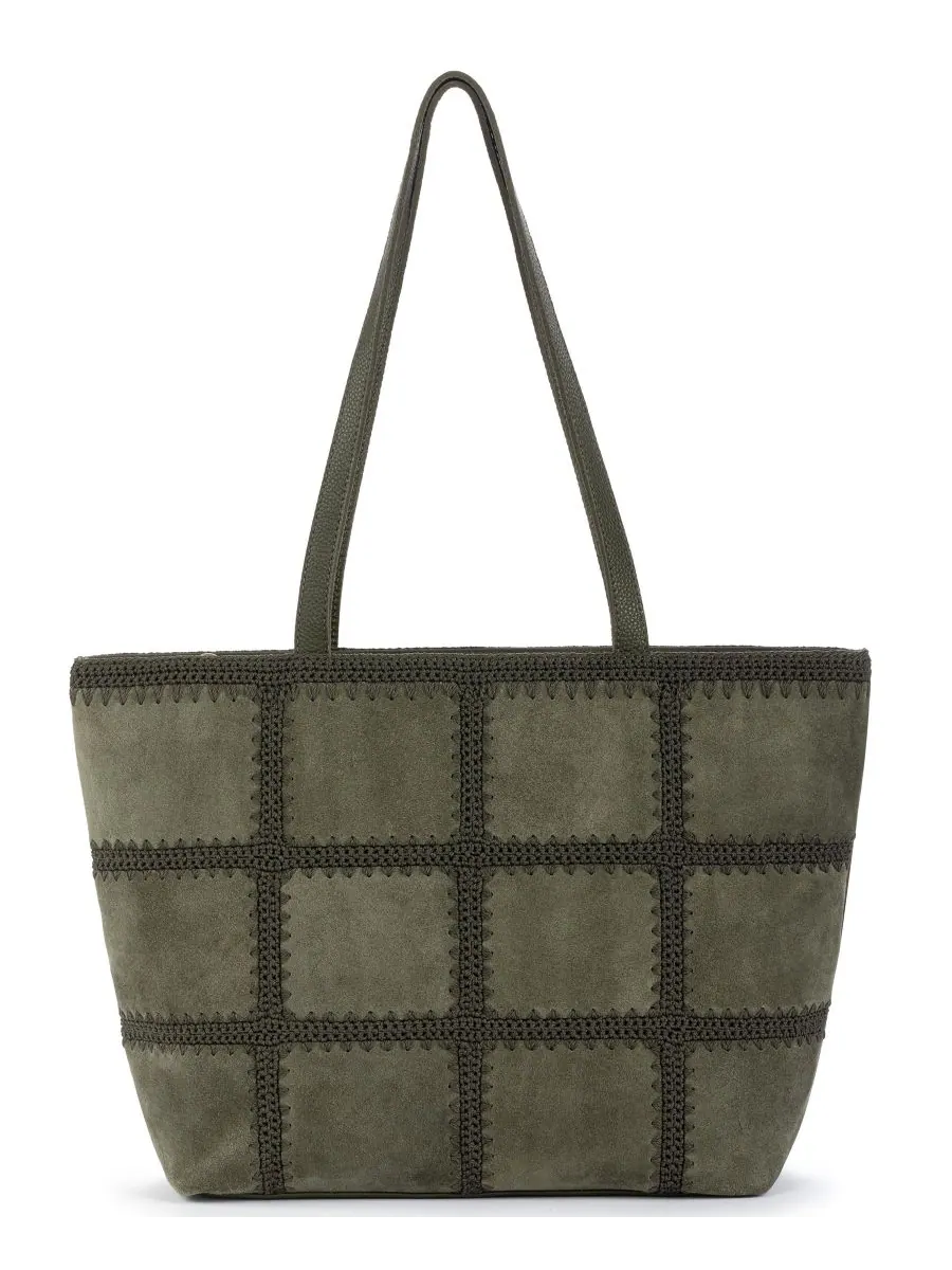 Сумка-шоппер Melrose на молнии The Sak, Moss Suede